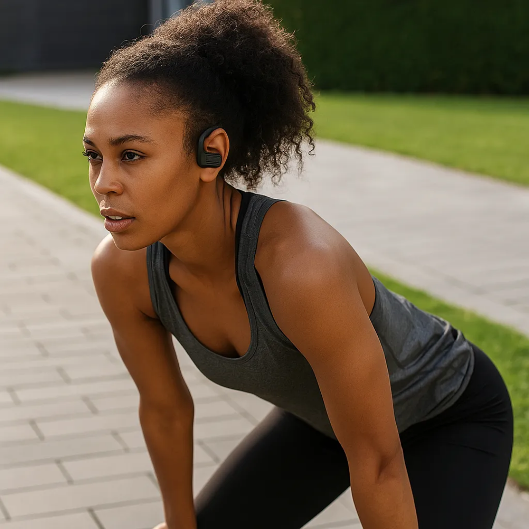 Auricular Deportivos Inalambricos Bluetooh Gancho Para Oreja Negro