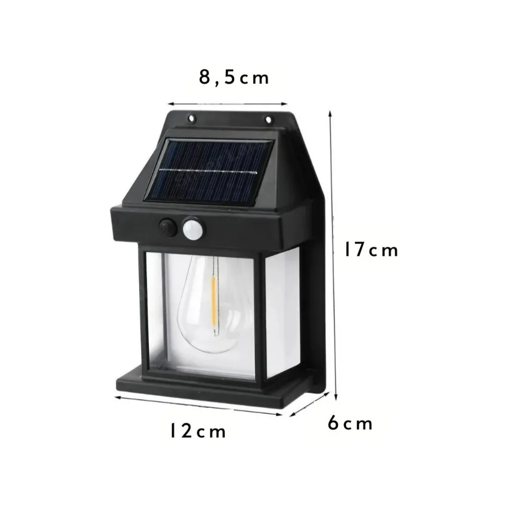 Farol Solar LED Exterior con Sensor de Movimiento Impermeable