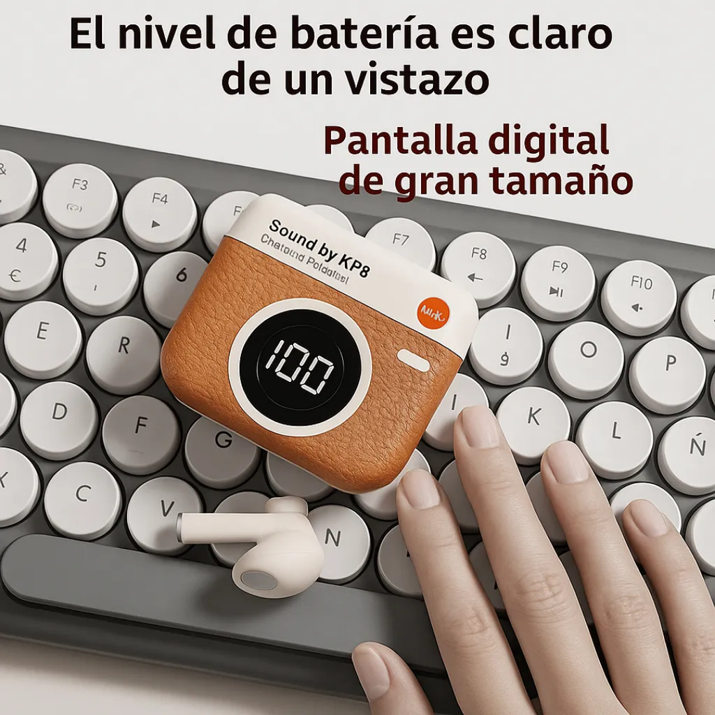 Auriculares Inalámbricos Bluetooth 5.4 Retro Tws Alta Calida Verde