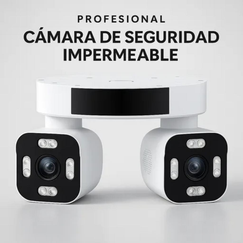 Cámara De Seguridad Wifi Impermeable Para Exteriores Dual Blanco