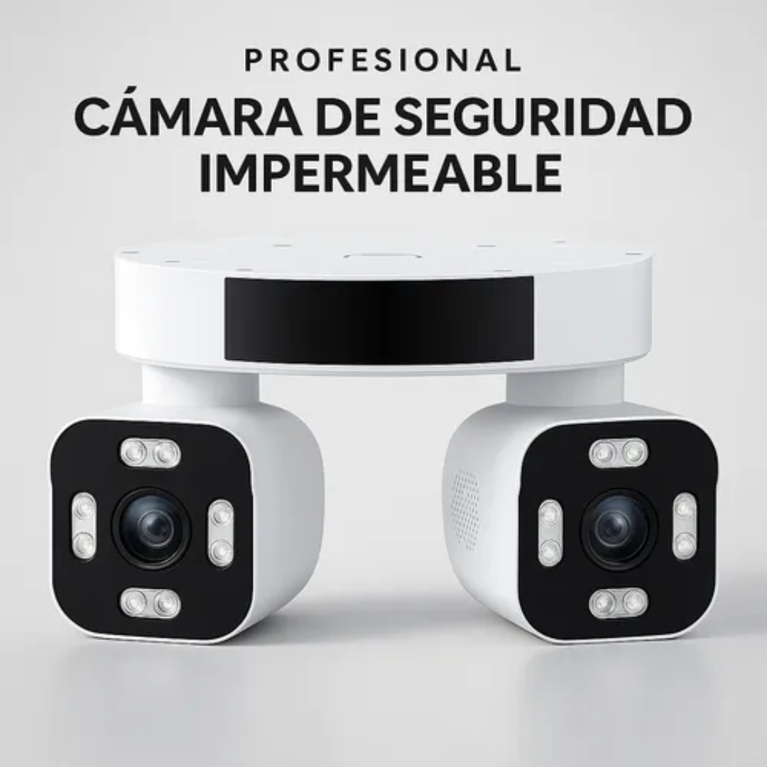Cámara De Seguridad Wifi Impermeable Para Exteriores Dual Blanco