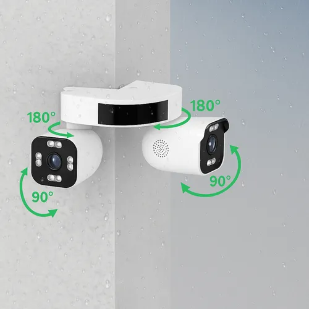 Cámara De Seguridad Wifi Impermeable Para Exteriores Dual Blanco