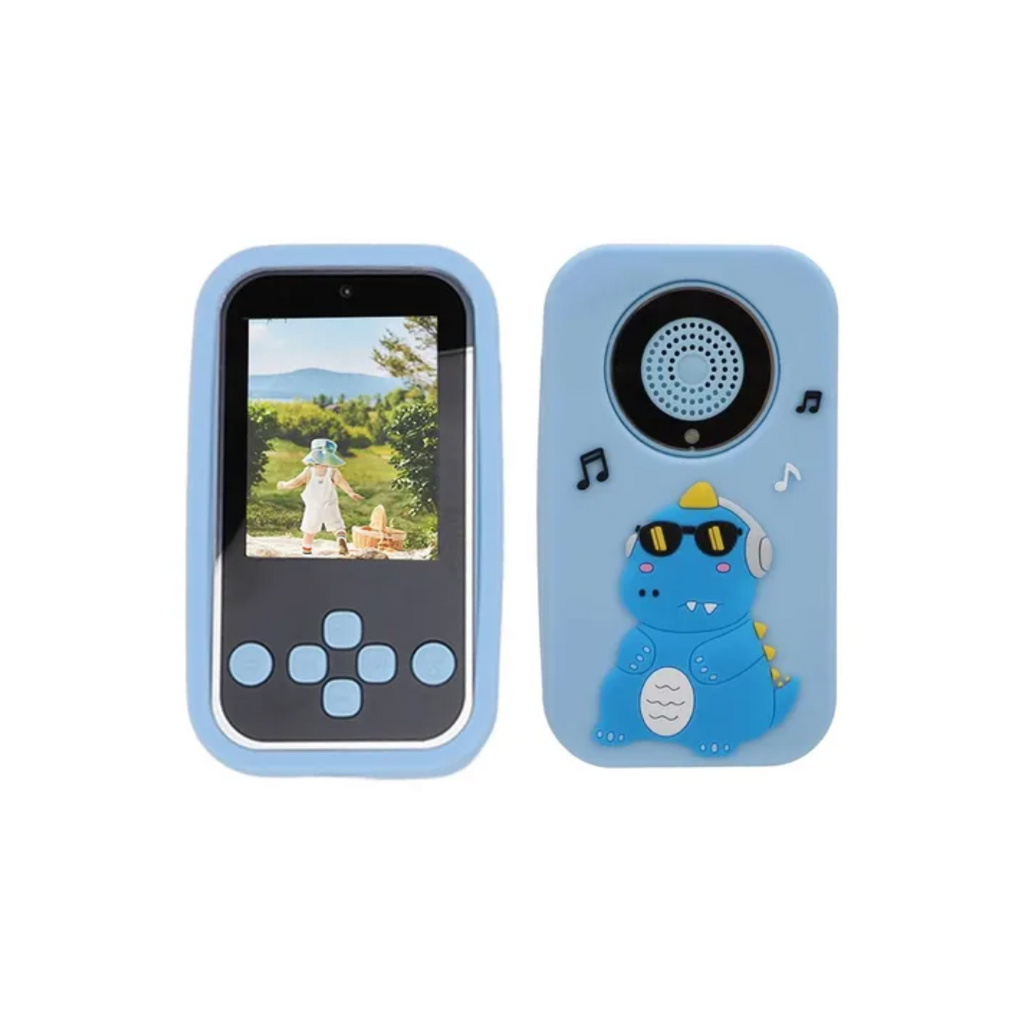 Camara De Fotos De Niños Con Pantalla Y Juegos Azul