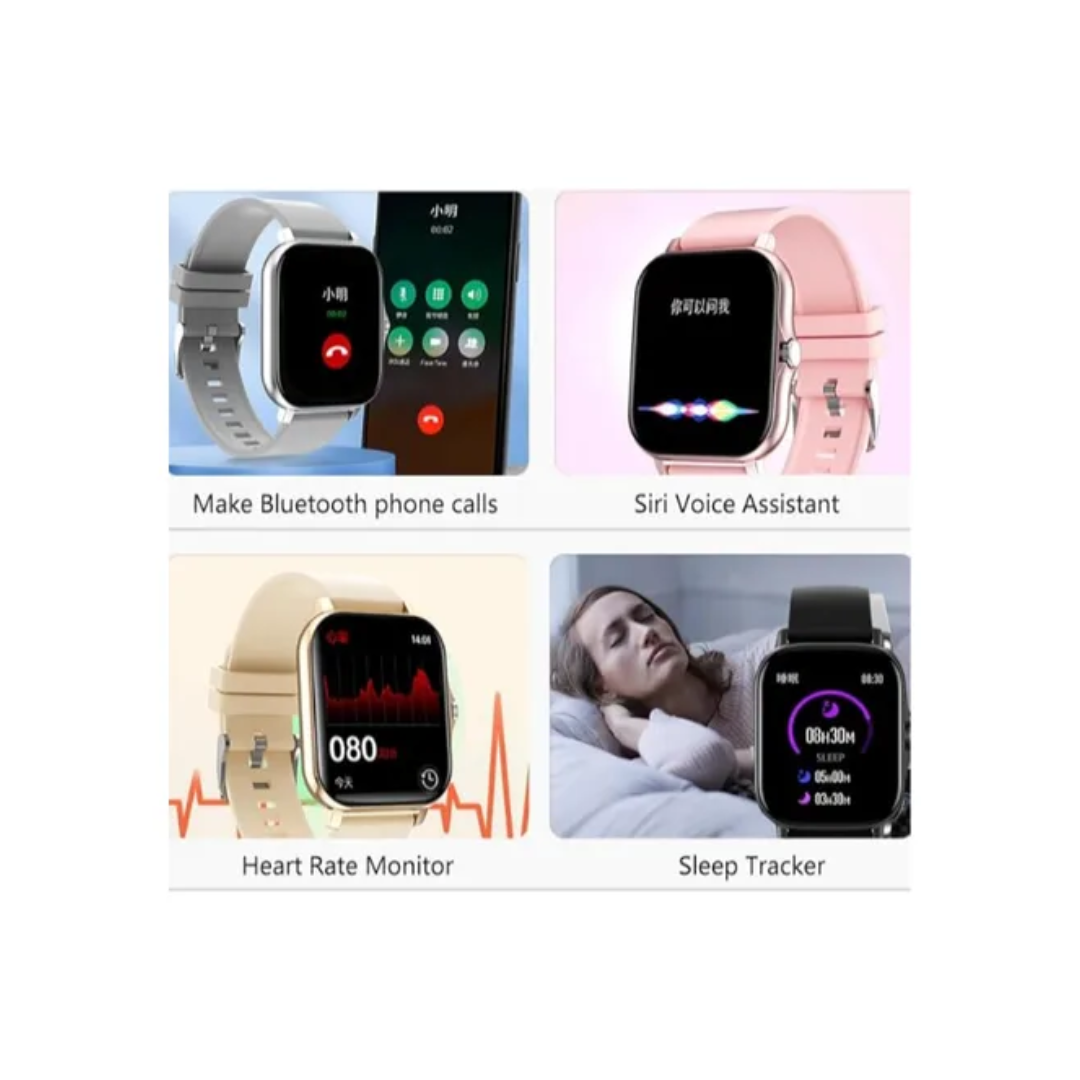 Reloj Inteligente Para Mujer Hombre Smartwatch Doble Malla