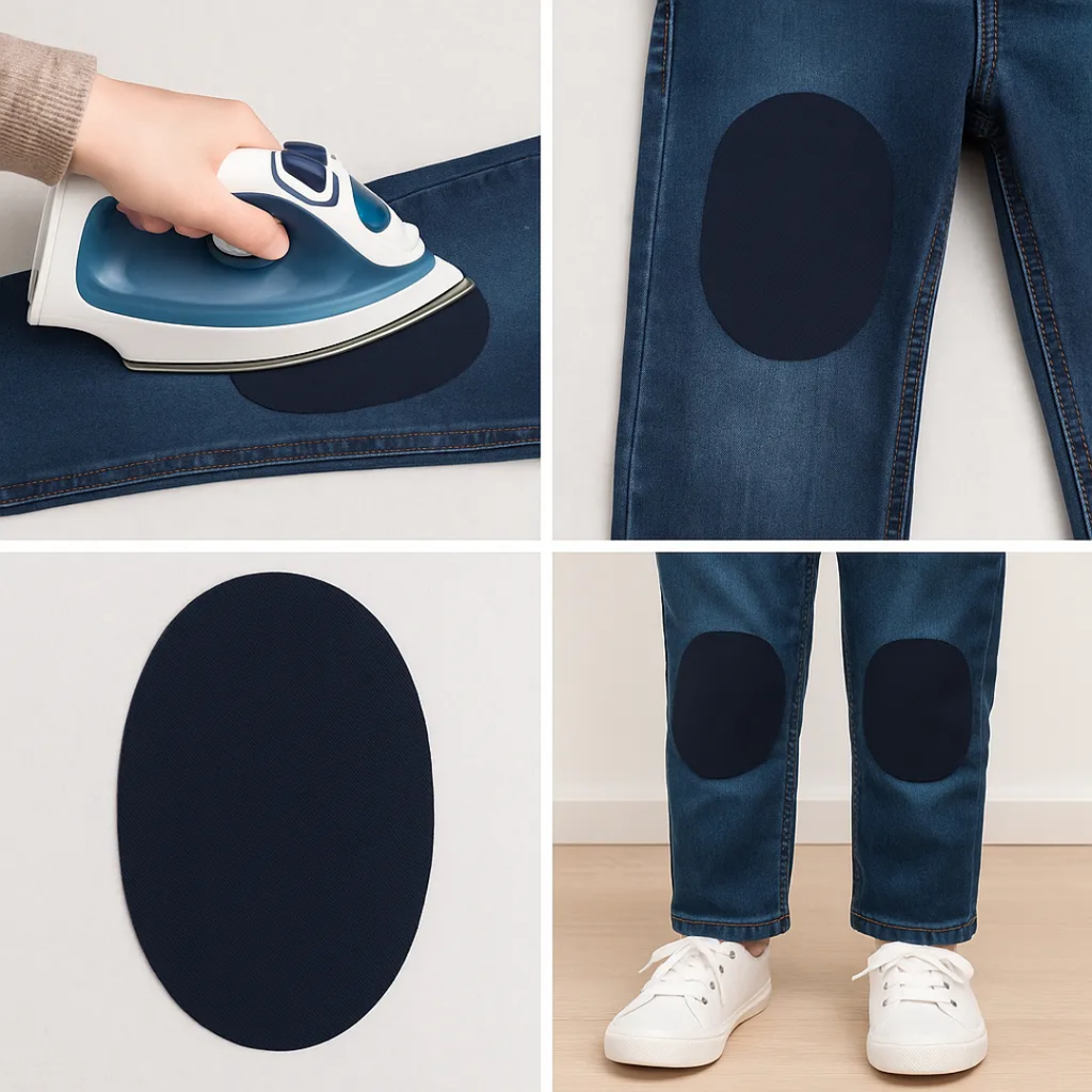 Parche Rodillera y Codera Infantil Termoadhesivo IDEAL® Kids Jean
