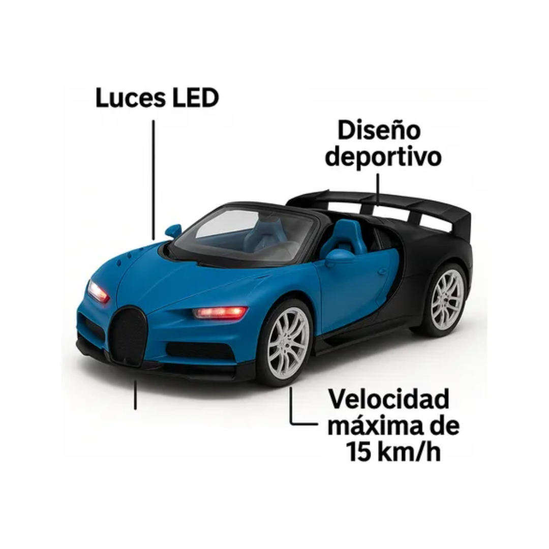 Auto Control Remoto Drift Deportivo Derrape Carrera Rc Azul Marino