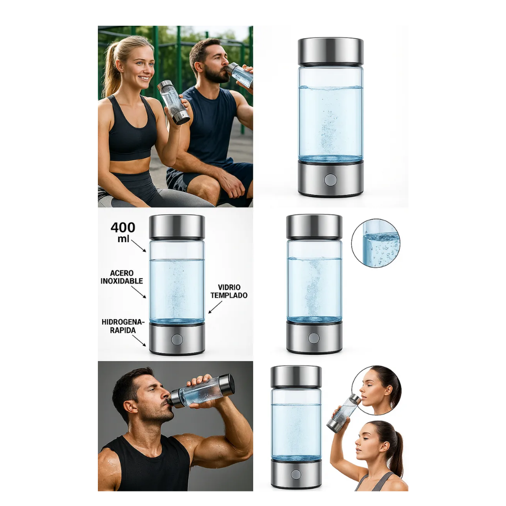 Botella Generadora De Agua Hidrogenada Calidad Premium 2025 Agua