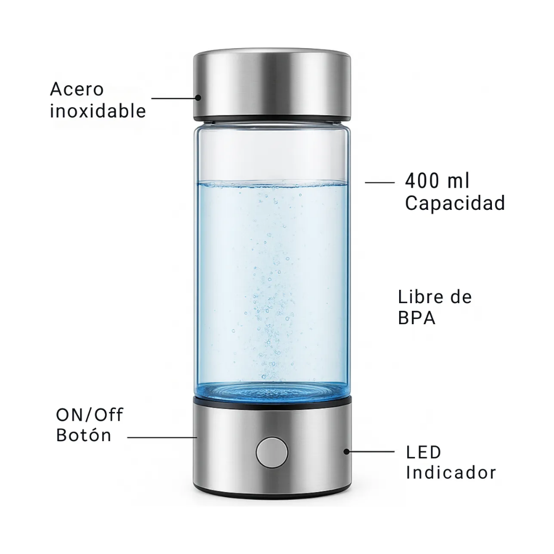 Botella Generadora De Agua Hidrogenada Calidad Premium 2025 Agua