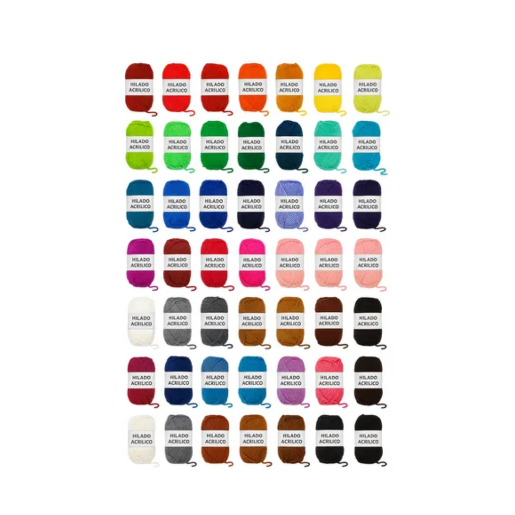 Set De Crochet/ Tejer 40 Ovillos Con Bolso De Regalo