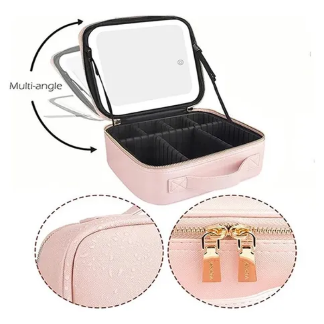 Maletin Valija De Maquillaje Profesional Con Luz Led