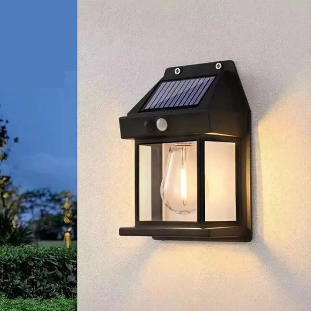 Farol Solar LED Exterior con Sensor de Movimiento Impermeable