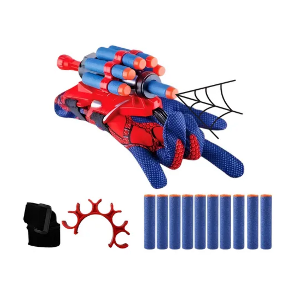 Lanzador Dardos De Espuma Con Tu Guante Simil Spiderman
