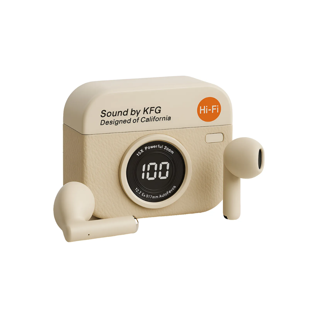 Auriculares Inalámbricos Bluetooth 5.4 Retro Tws Alta Calida Verde